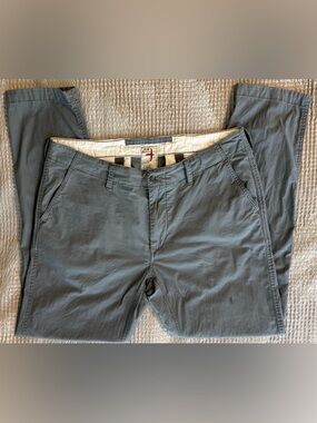 Relwen Men’s Gunsmoke Gray Stretch Chino Pants 34x31 Utility Casual